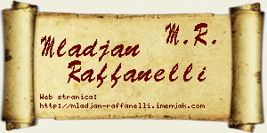 Mlađan Raffanelli vizit kartica